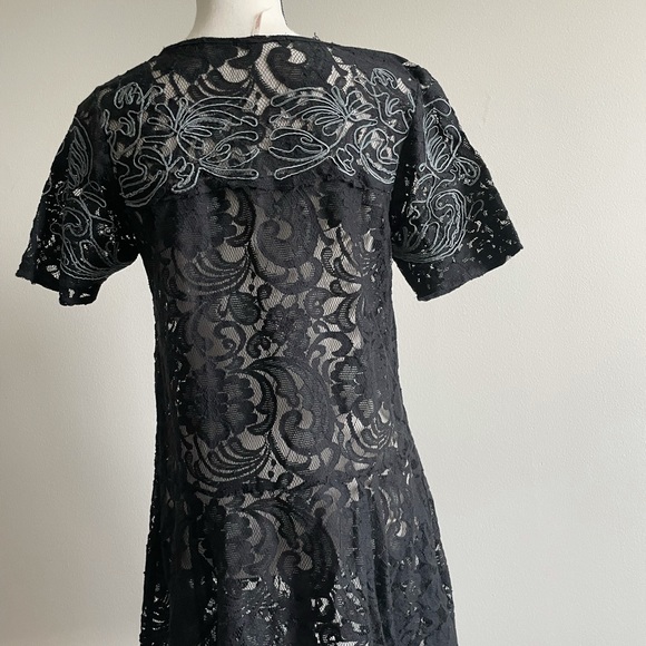 Free People Lace See Through Dress Sz M - Picture 4 of 5